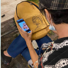 Afbeelding in Gallery-weergave laden, Rucksack vegan & nachhaltig aus Kraft Papier im neuen Re-Design