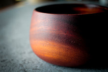 Laden des Bilds im Galerie-Viewer, Side view revealing elegant wood grain on cup and saucer