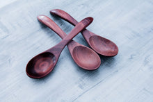 Laden des Bilds im Galerie-Viewer, 3er Holzlöffel-Set handmade aus Akazienholz in braun