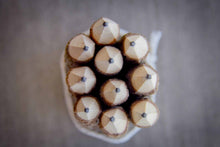 Load image into Gallery viewer, Pencil set made from recycled branches, set of 10