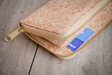 Laden des Bilds im Galerie-Viewer, Kork Portemonnaie / Brieftasche mit Zipper