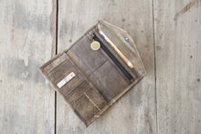 Load image into Gallery viewer, Purse / wallet made from recycled leaves in green