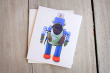 Laden des Bilds im Galerie-Viewer, Heft mit Robotermotiv,, handmade und vegan