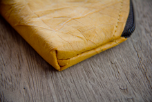 Load image into Gallery viewer, Wallet / mini case made from recycled leaves in yellow