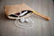 Ladda upp bild till gallerivisning, Mini Kork Portemonnaie mit Zipper Herren mit handmade und vegan mit Zipper