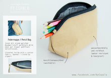Laden des Bilds im Galerie-Viewer, Handgemachte Federmappe nachhaltig