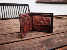 Load image into Gallery viewer, Wallet made from recycled leaves in Brown
