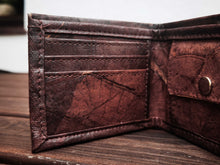 Load image into Gallery viewer, Wallet made from recycled leaves in Brown
