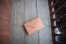 Load image into Gallery viewer, Padded 15–16" Cork Laptop Sleeve – Sustainable Vegan Case, Magnetic Closure, Water-Repellent Bag for MacBook Air/Pro, color accents
