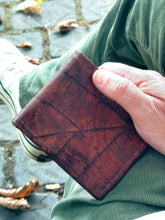 Load image into Gallery viewer, Wallet made from recycled leaves in Brown
