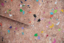 Load image into Gallery viewer, Padded 15–16" Cork Laptop Sleeve – Sustainable Vegan Case, Magnetic Closure, Water-Repellent Bag for MacBook Air/Pro, color accents
