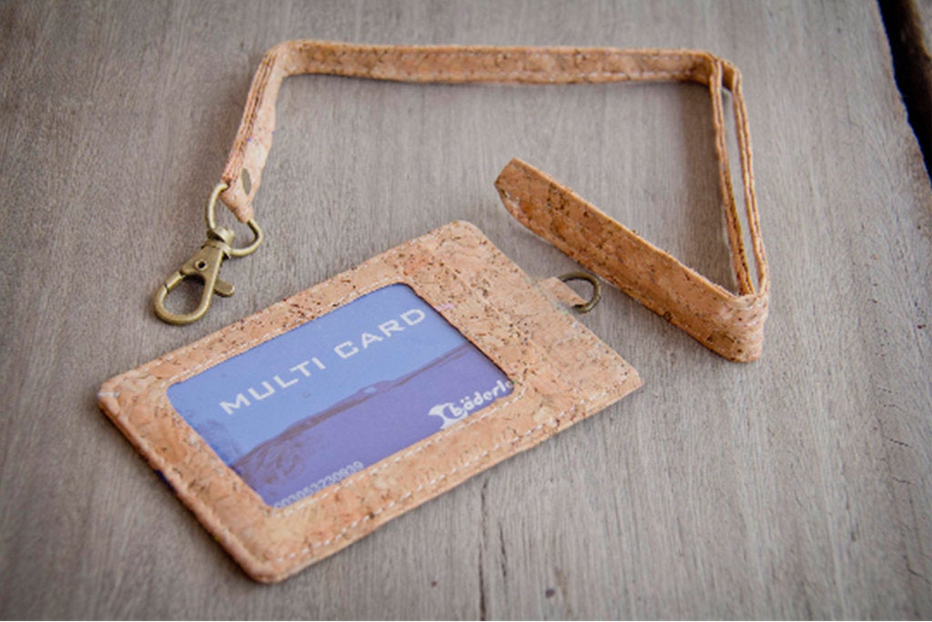 Kartenhalter / Ausweishülle & ID-Kartehalter aus Kork, natur